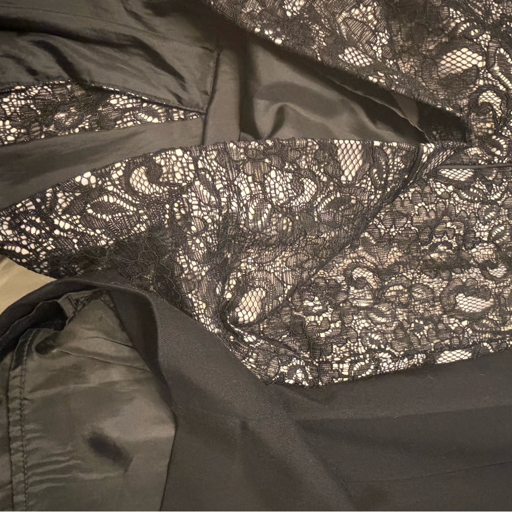 TWO H&M Black and Gray Lace Pencil Skirt - Picture 4 of 14